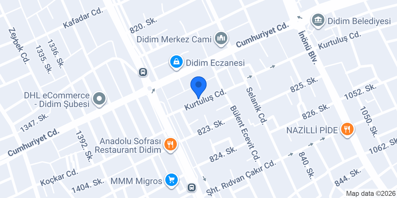 HALI DÜNYASI OUTLET DİDİM konumu
