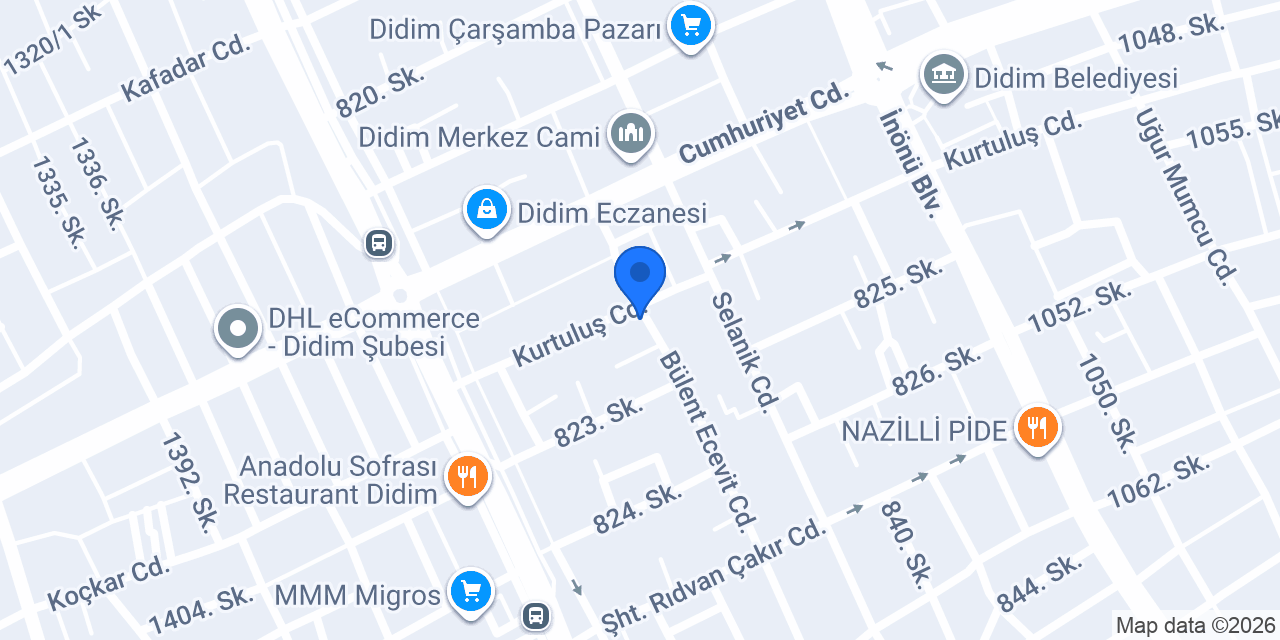 Kelebek Halı Didim konumu