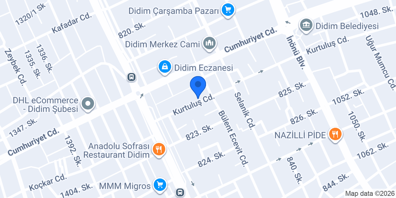 MURAT GİYİM konumu