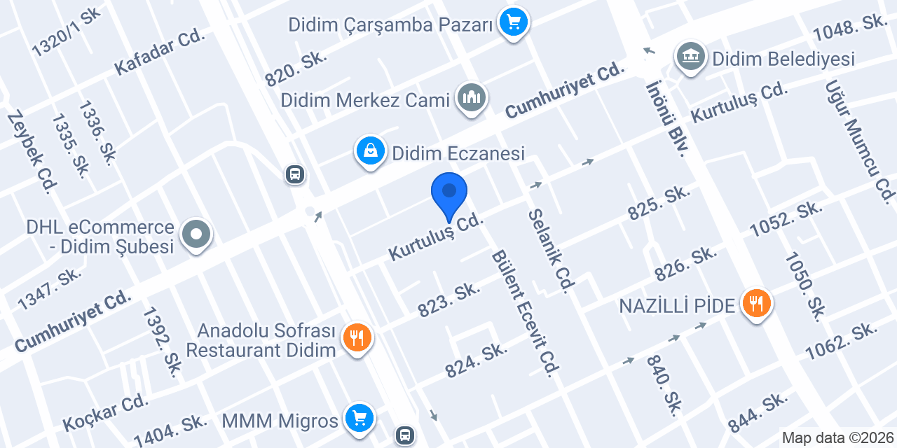 MobiKelebek Mobilya Didim konumu