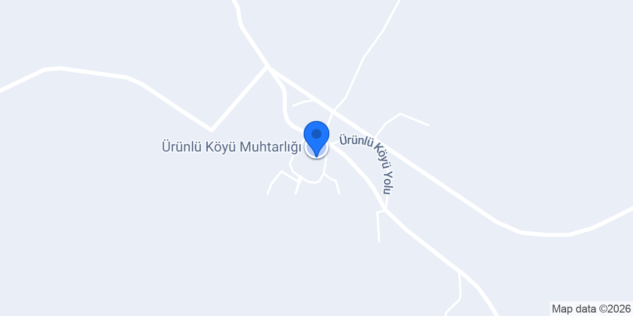 Ürünlü Köyü Muhtarlığı konumu