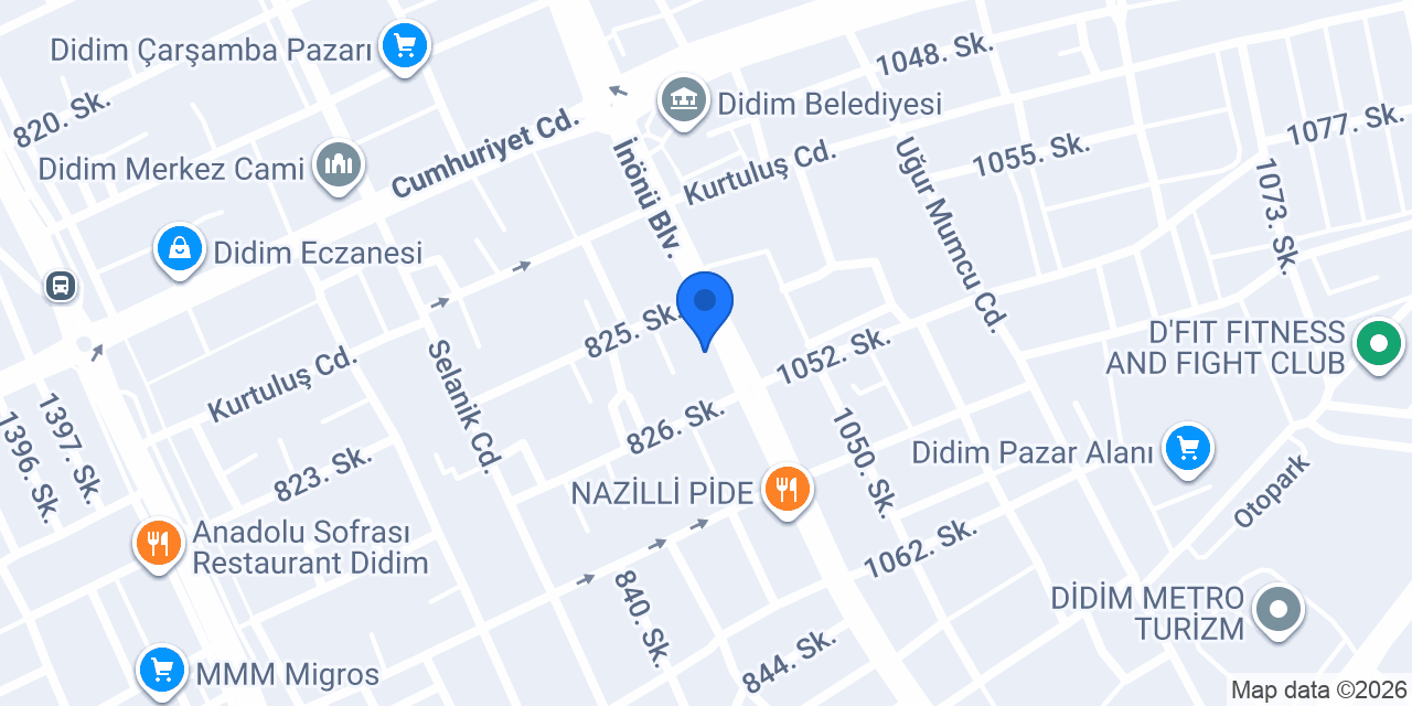 Mine Çiçekçilik konumu