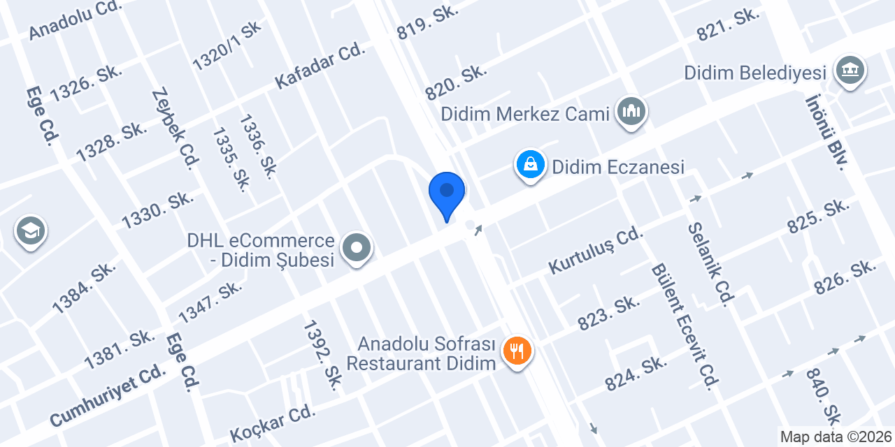Tatlım Unlu Mamülleri ve Cafe konumu