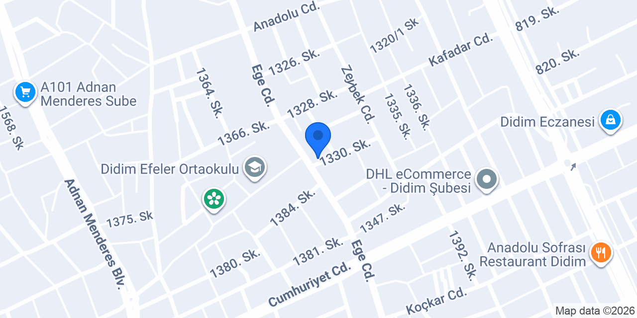 Didim Hukuk Bürosu-Av.Eren ÖZTEN konumu