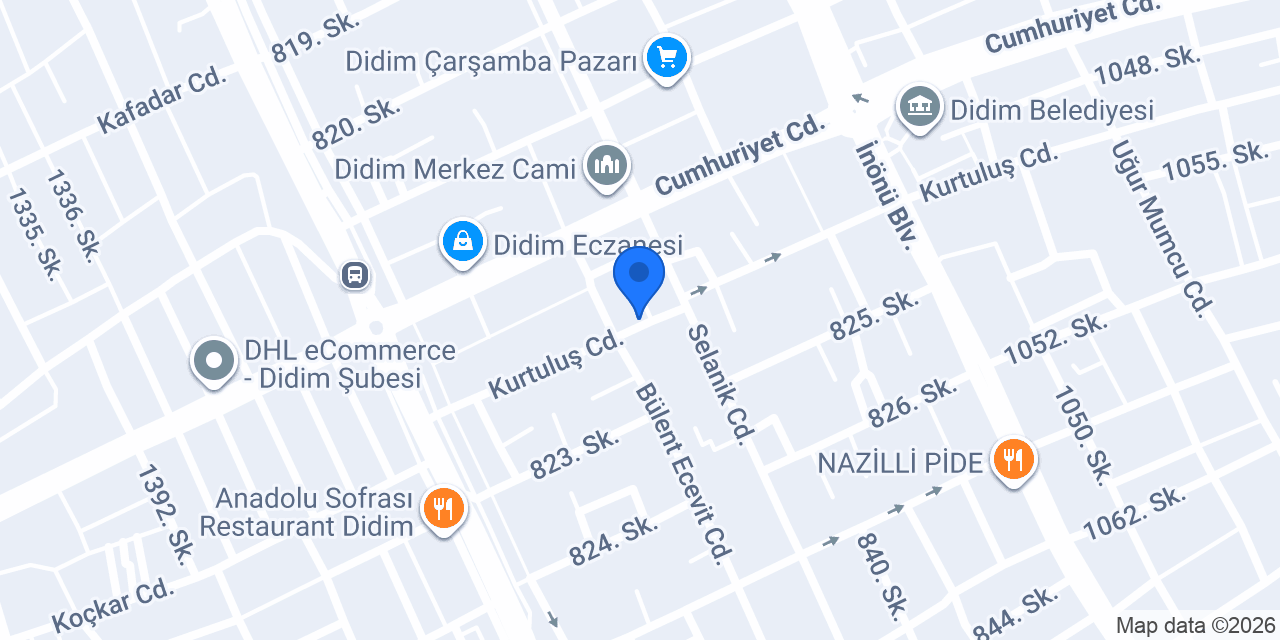 Egetech iletişim konumu