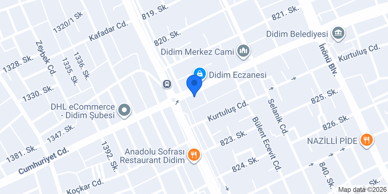 Didim Paris kuaför konumu