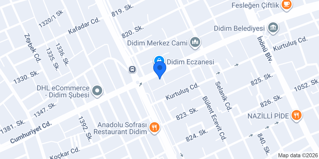 Didim Erkek Kuaförü konumu