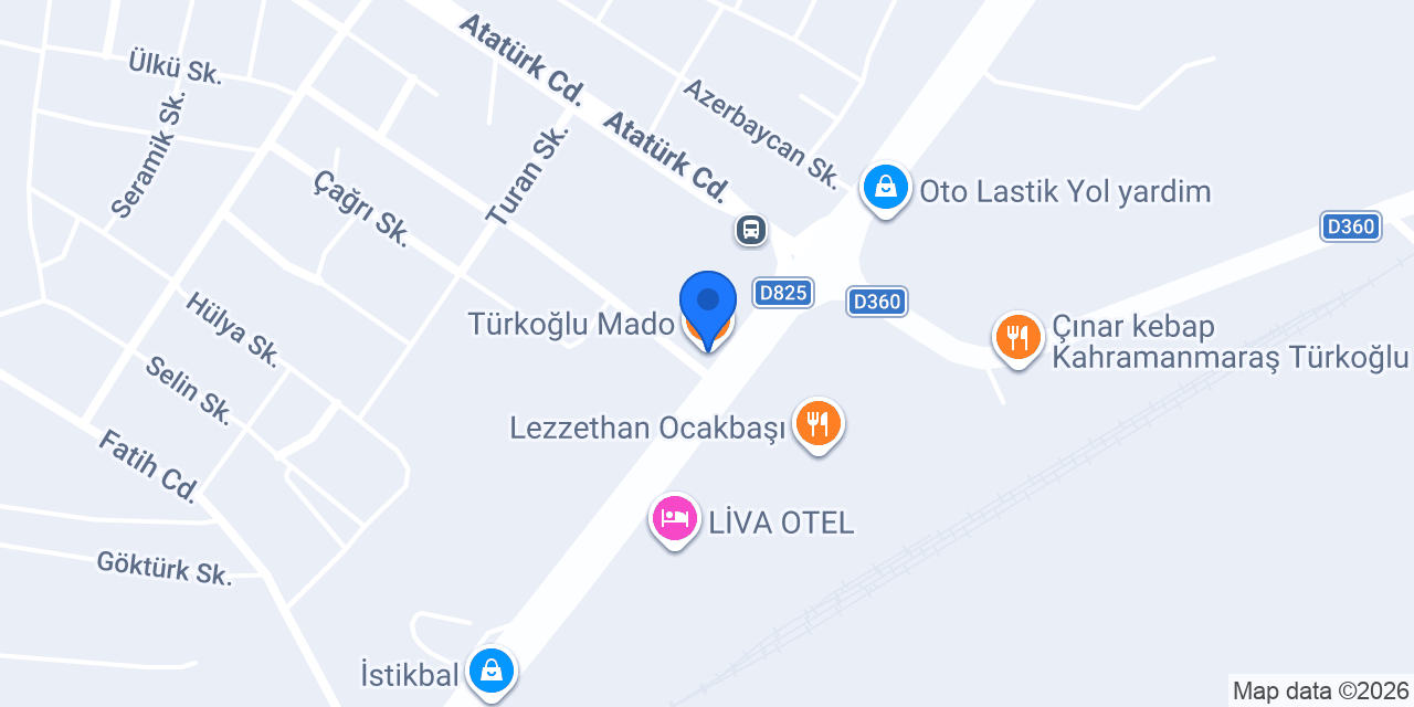 Türkoğlu Mado konumu