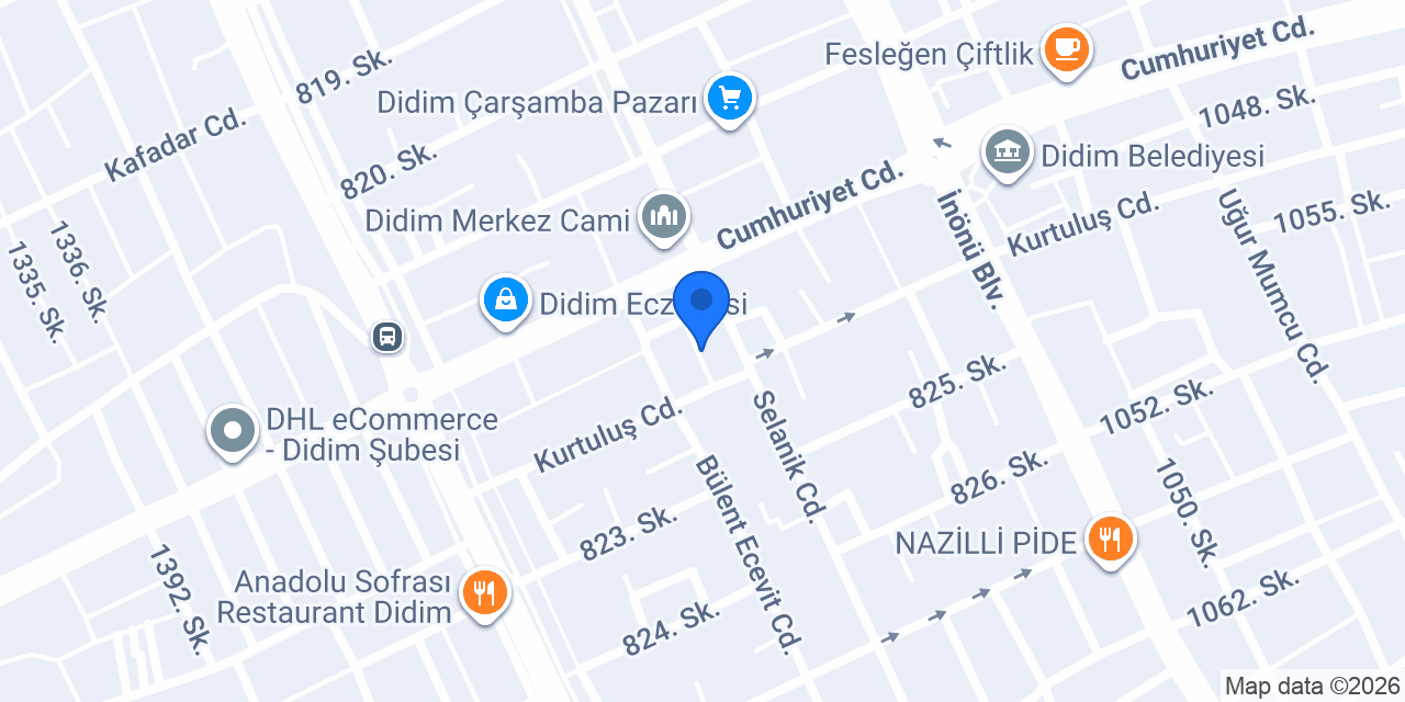 Didim Çıtır Simitçi konumu