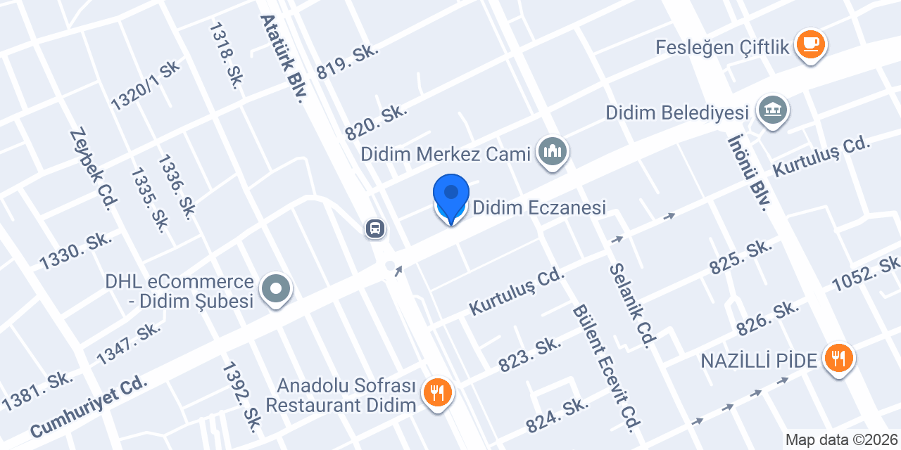 Didim Eczanesi konumu