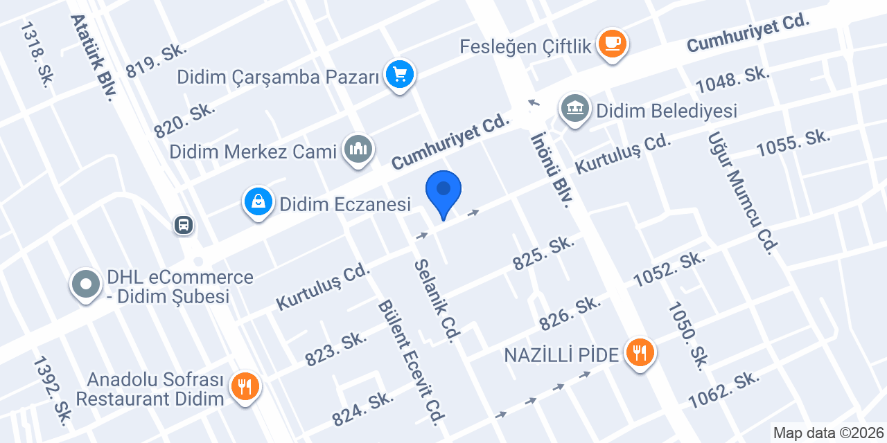 Didim Çanta Dünyası konumu