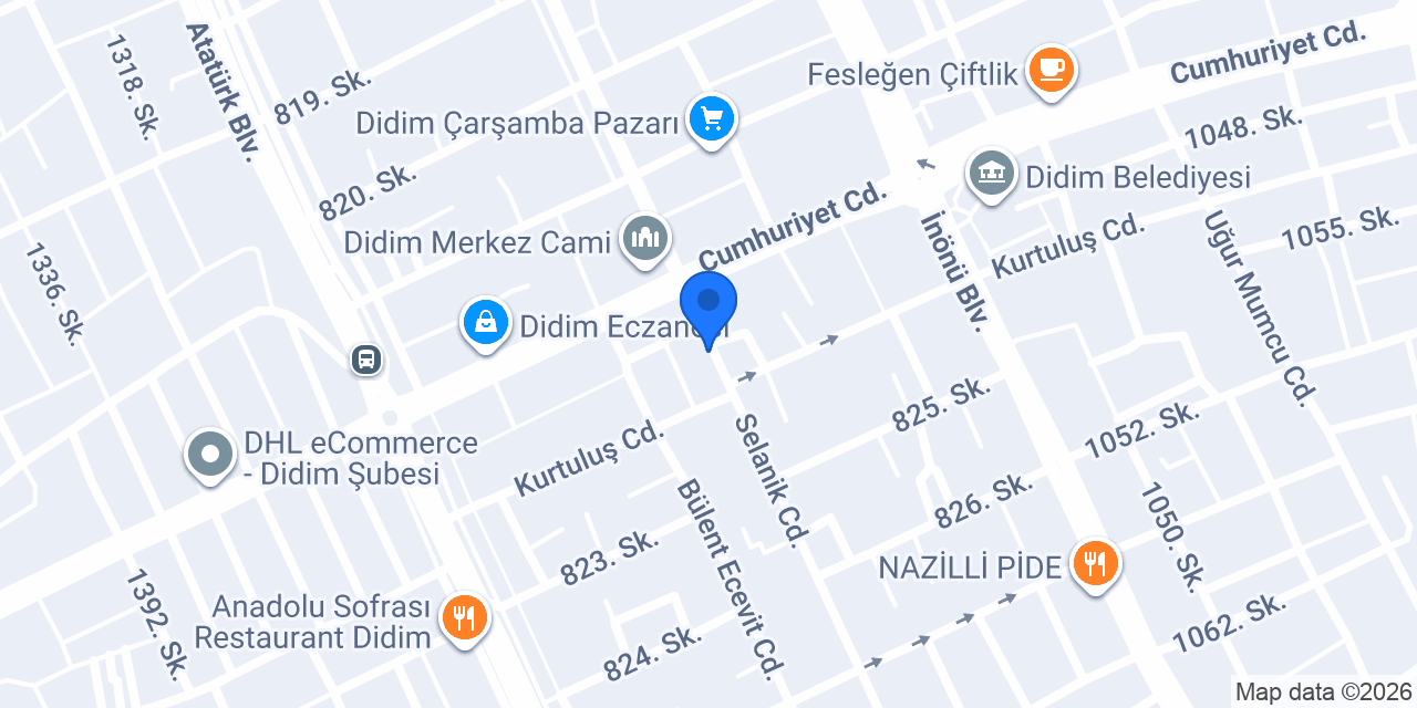 Vodafone Didim konumu