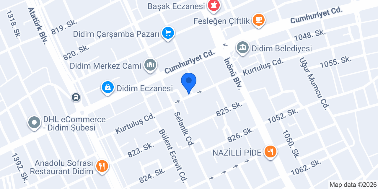 Didim el işleri tuhafiye konumu