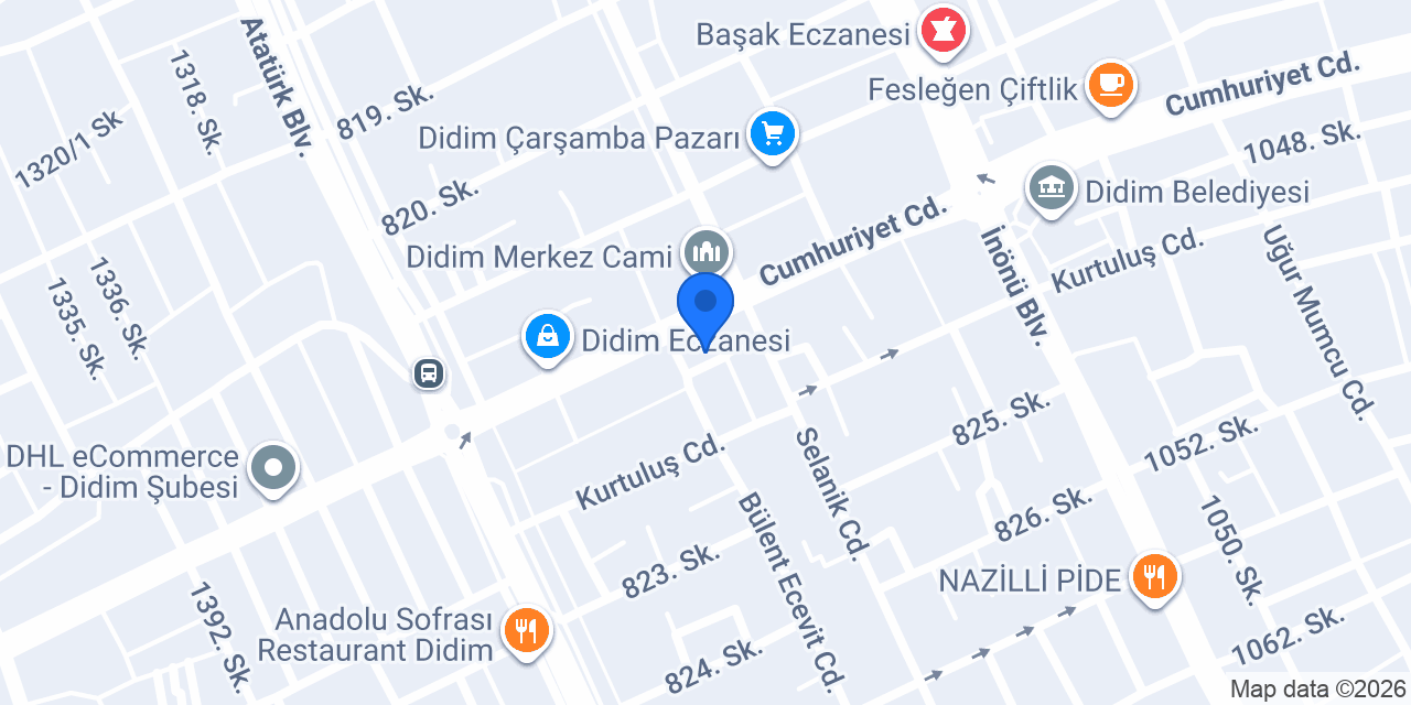 ÖZAYDINLAR KUYUMCULUK DİDİM konumu