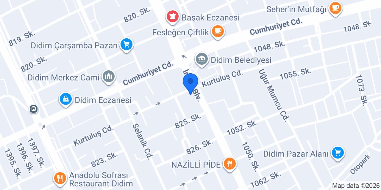 Deniz Yanık Mimarlık konumu