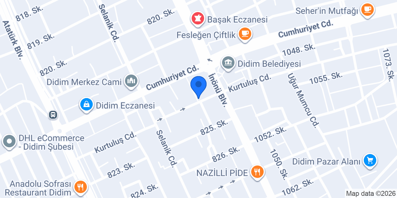 Didim Çetmen konumu