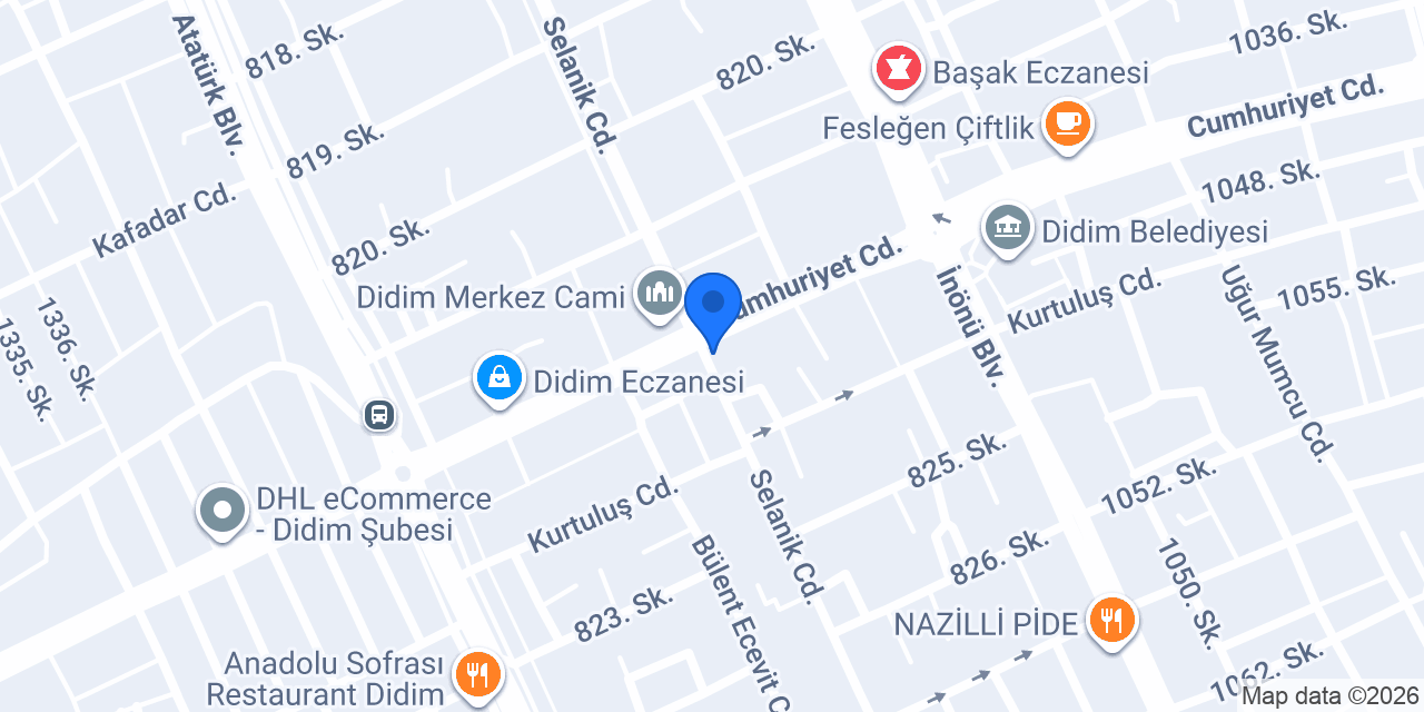 Gökkuşağı Eczanesi Didim konumu