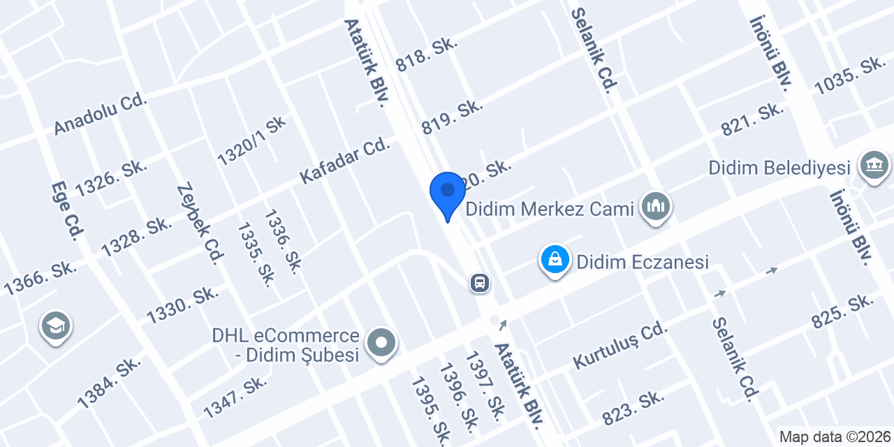 Çağlar Lastik konumu