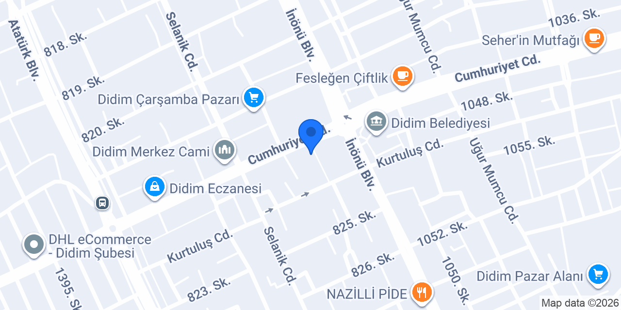 Didim Kırtasiye - Didim Şubesi konumu