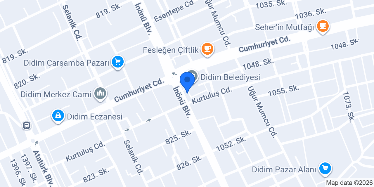 Didim Tropical Petshop konumu