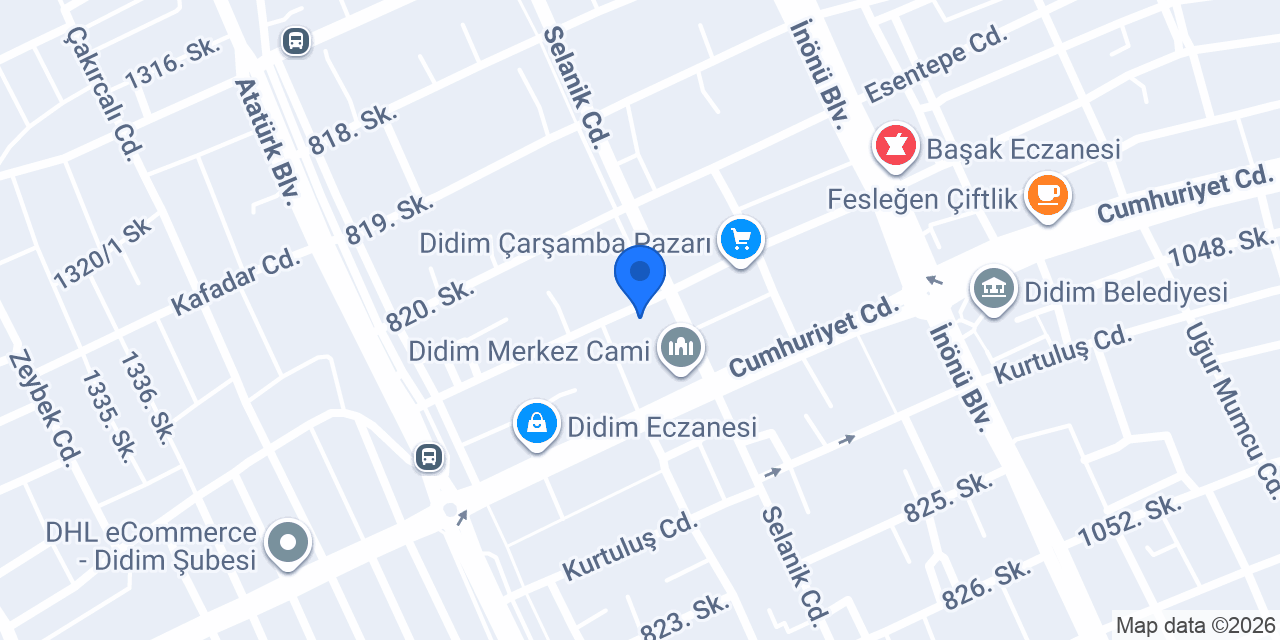 Dişhekimi Gülden Ege konumu