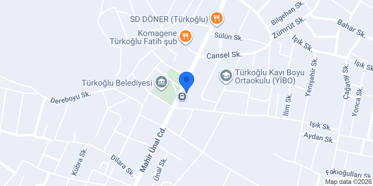 TÜRKOĞLU GÜNEŞ ÇİÇEK EVİ konumu