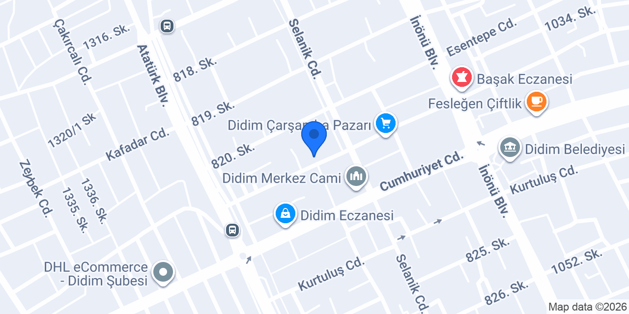 Didim sınav merkezi konumu