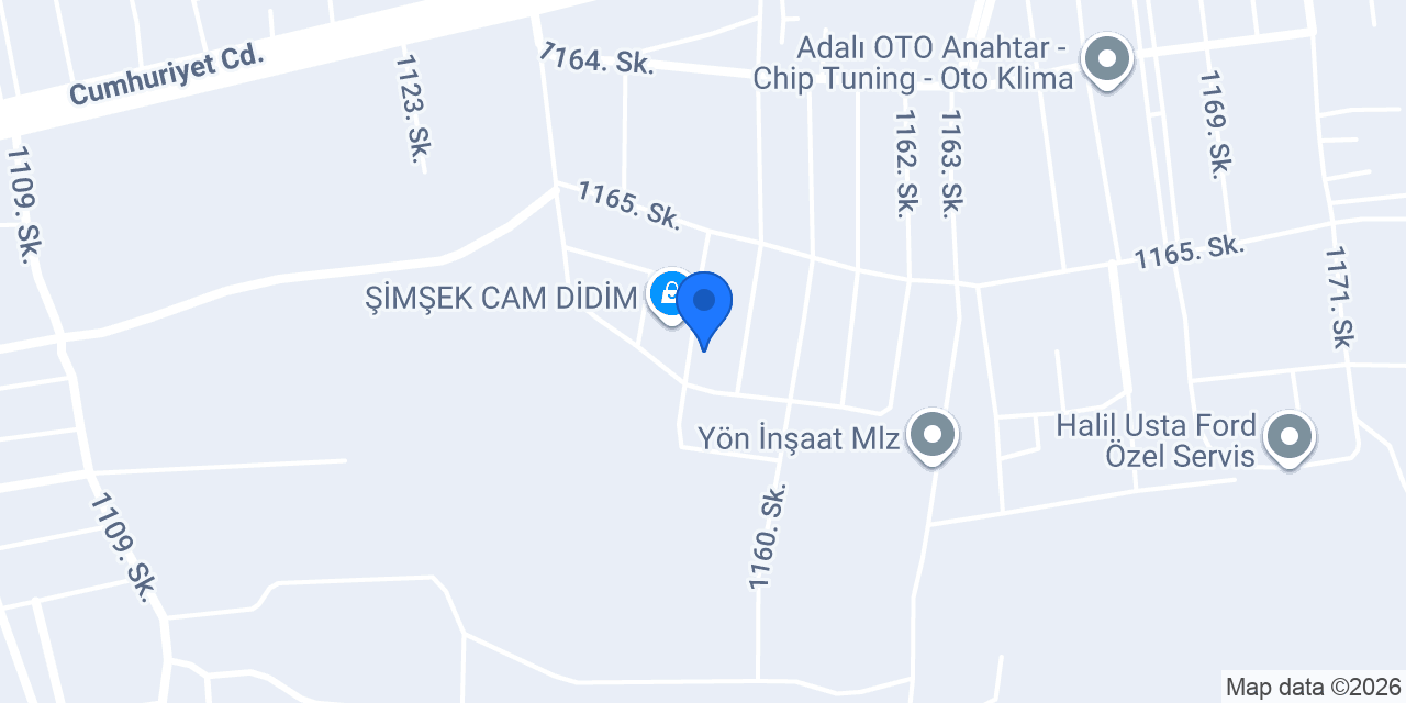 Kaplan Mutfak Tezgahları konumu