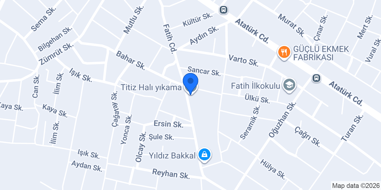 Titiz Halı yıkama konumu