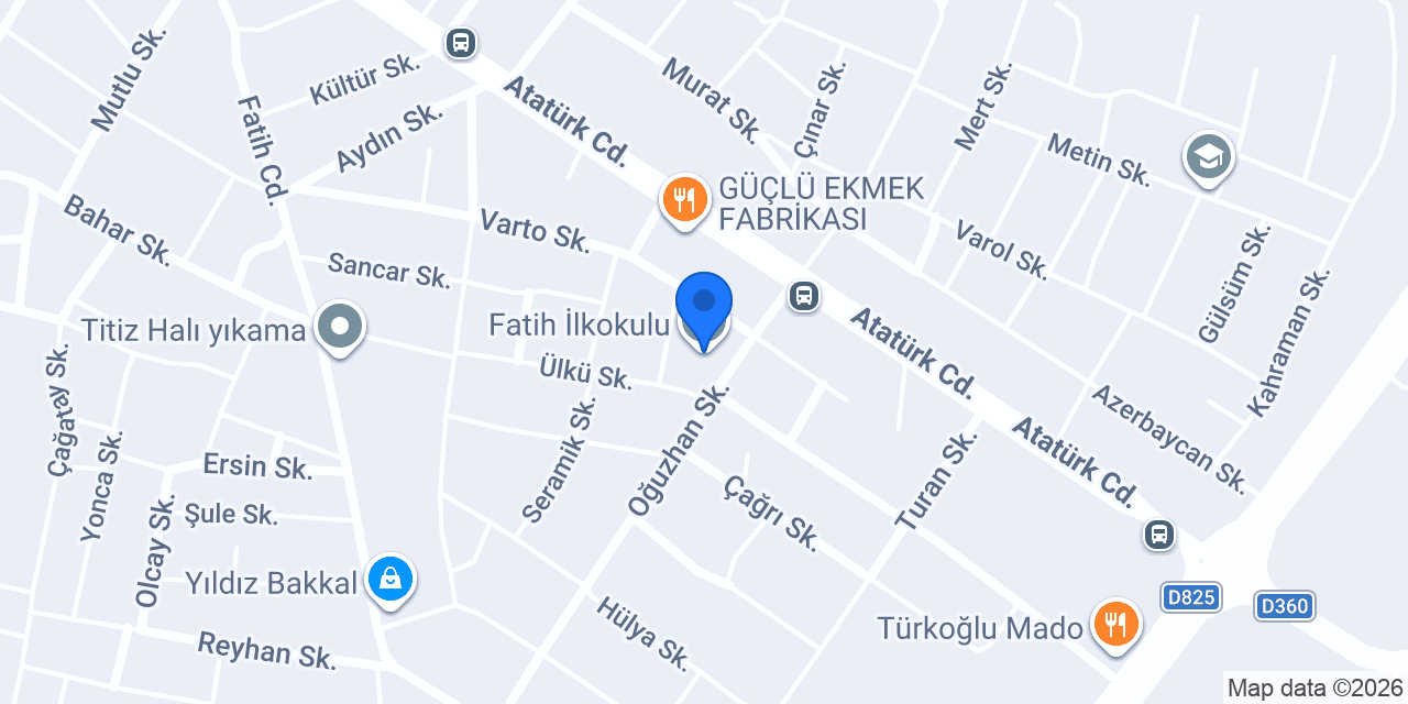 Fatih İlkokulu konumu