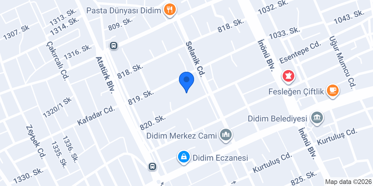 Didim Koltuk Döşeme & Minder konumu