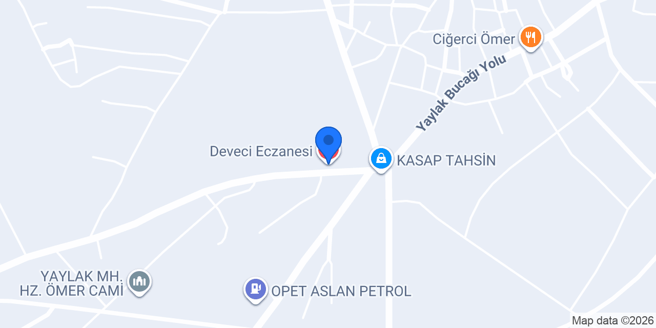 Deveci Eczanesi konumu