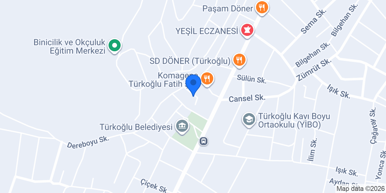 KOZANOĞLU HARİTA MÜHENDİSLİK BÜROSU konumu