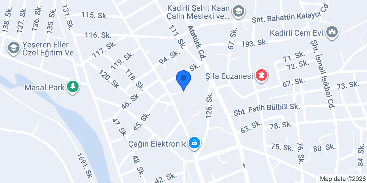 Andırın Eczanesi konumu