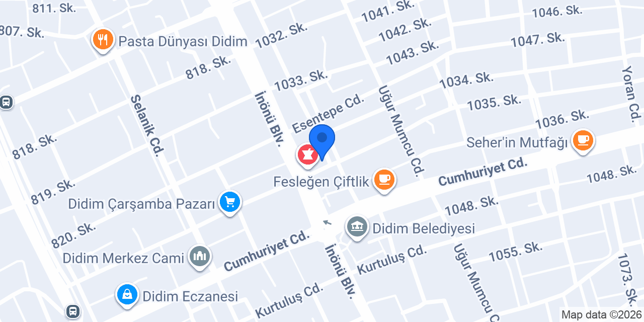 Tezel Eczanesi konumu