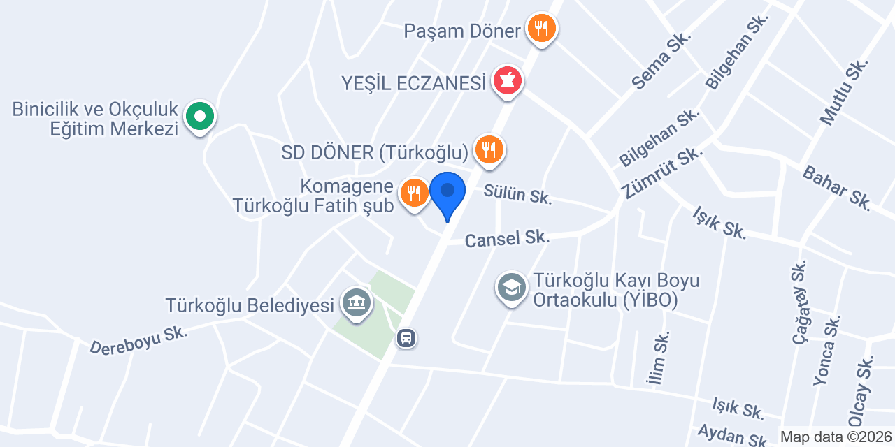 TÜRKOĞLU 2.NOTERLİĞİ konumu