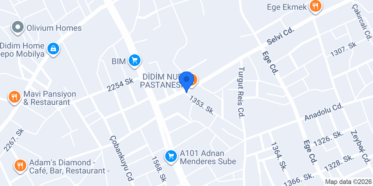 Didim Yosun Çiçekçilik konumu