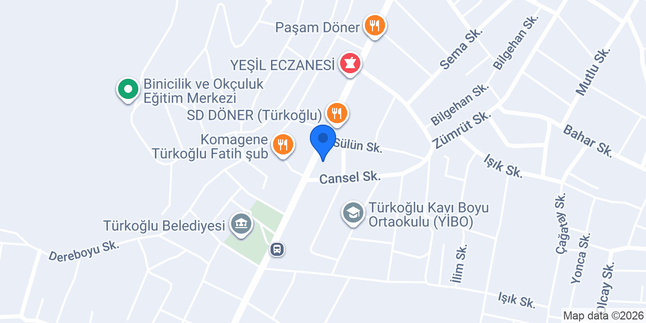 Türkoğlu Neşem Çiçekçilik konumu