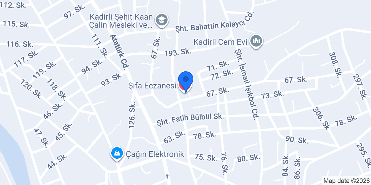 Şifa Eczanesi konumu