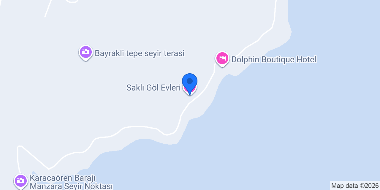 Saklı Göl Evleri konumu