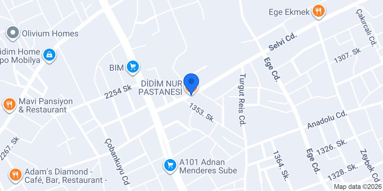 DİDİM NUR PASTANESİ konumu