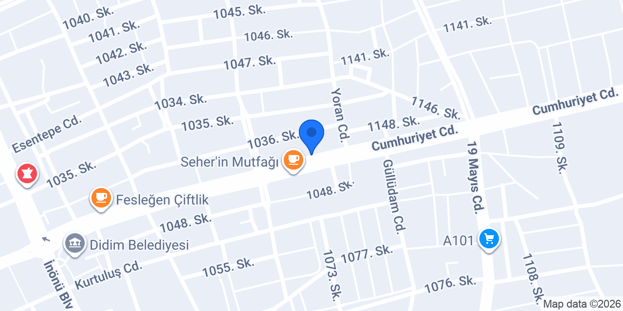 Didim Teknik Su Aritma ve Hidrafor konumu