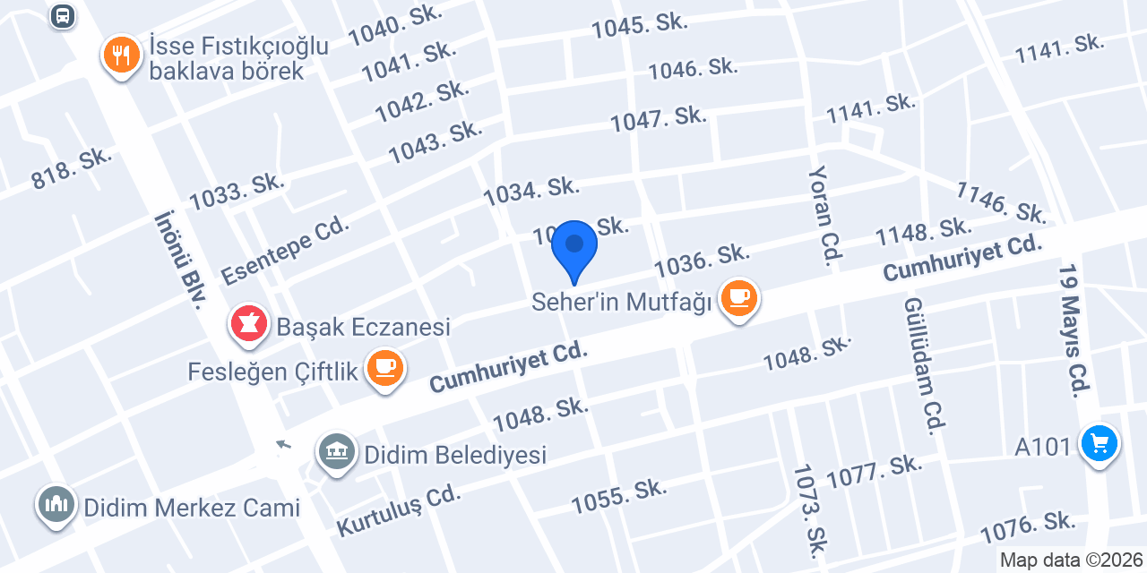 Duru Didim Koltuk Yıkama - Sofa cleaning konumu