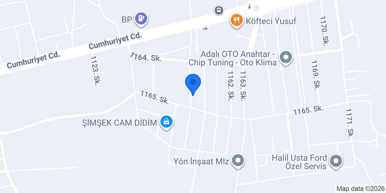 ÇAKMAK OTO KAPORTA konumu