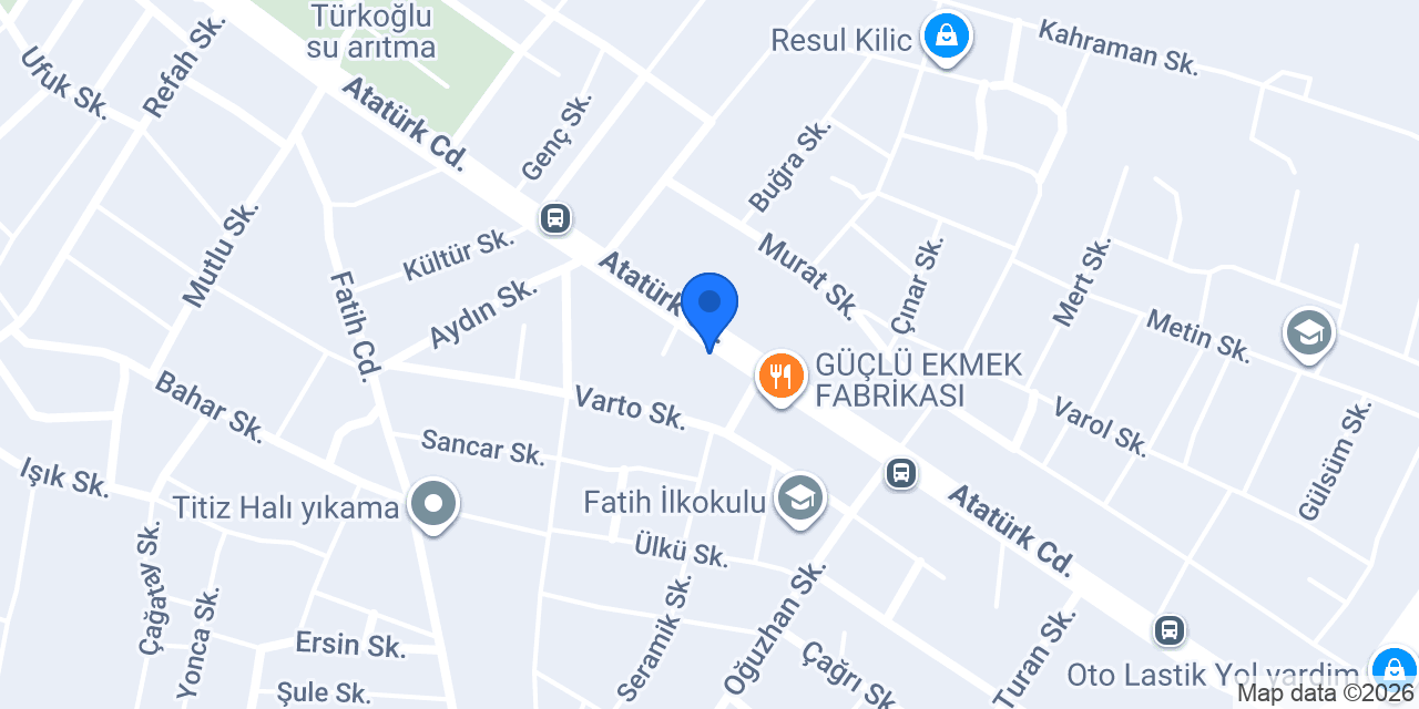 Winas PVC Kapı ve Pencere Sistemleri konumu