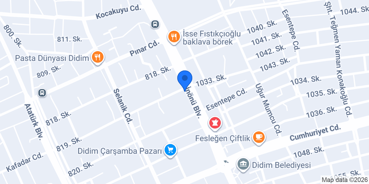Boyoz İzmir unlu mamülleri konumu
