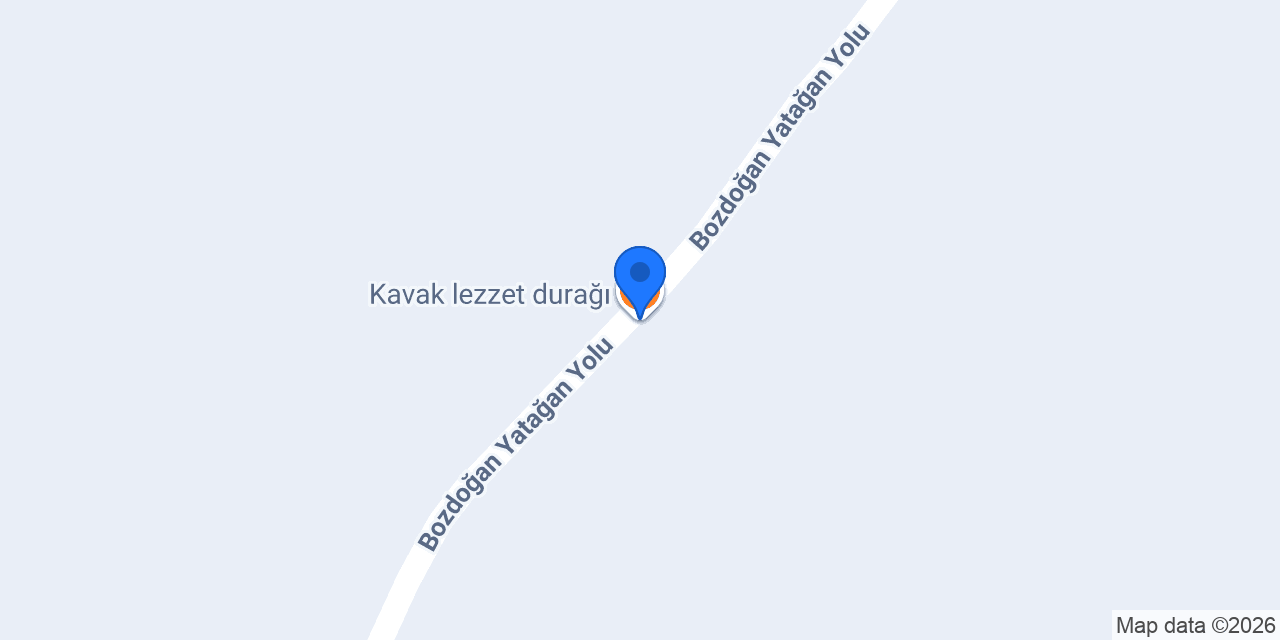 Kavak lezzet durağı konumu