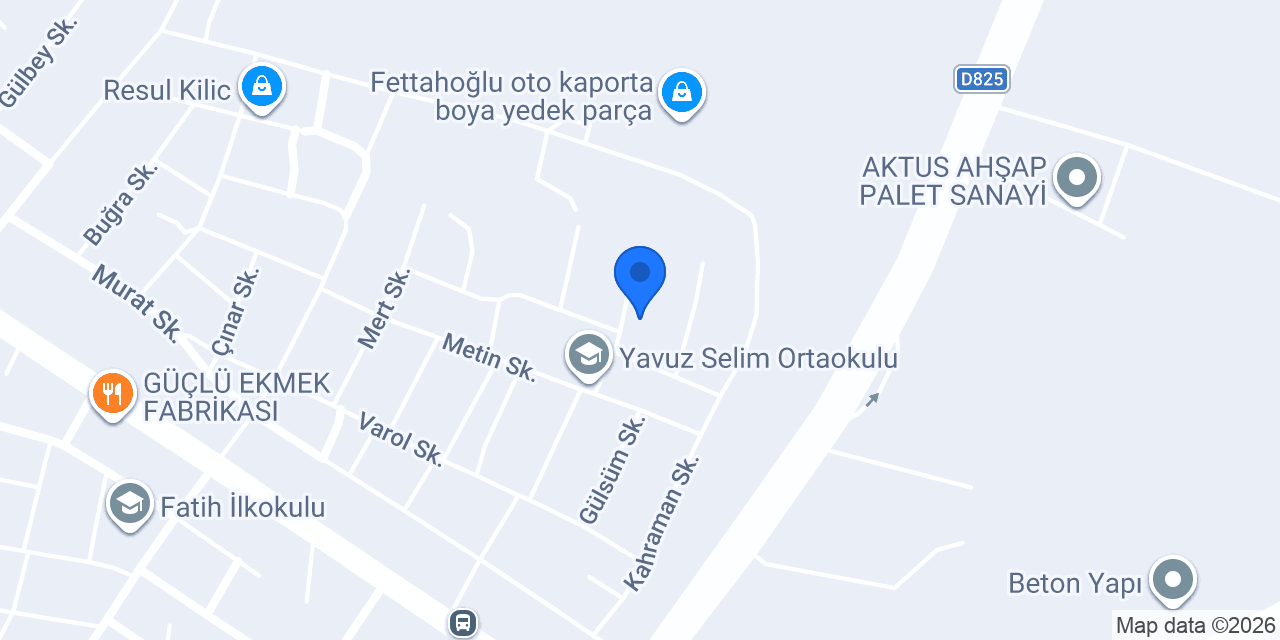 Güçlü bims nKliyat konumu