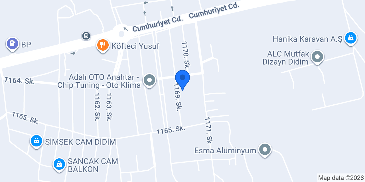 Didim Çağdaş Mutfak Mobilya konumu