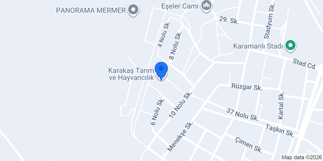 Karakaş Tarım ve Hayvancılık konumu